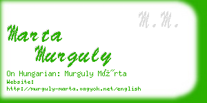 marta murguly business card